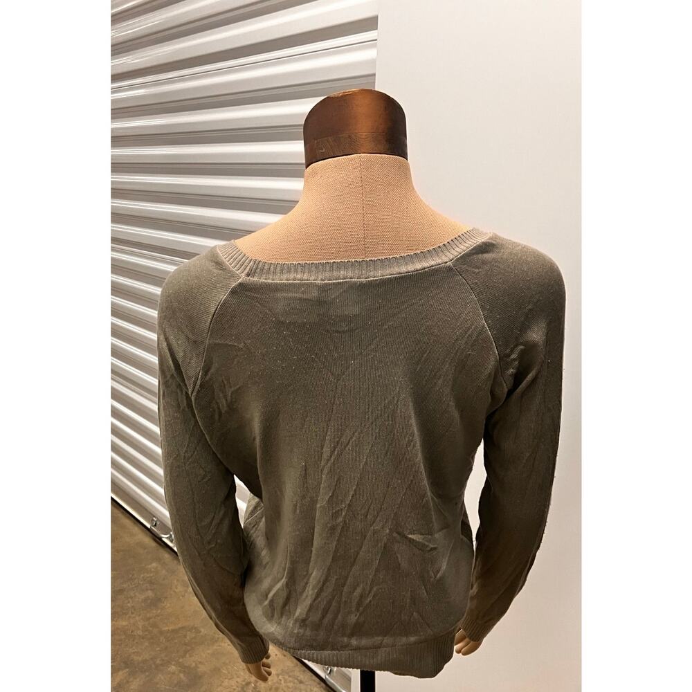 Disney Mickey Mouse Sweater Top XL Women's Gray Grey Long‎ Sleeve - Picture 5 of 6